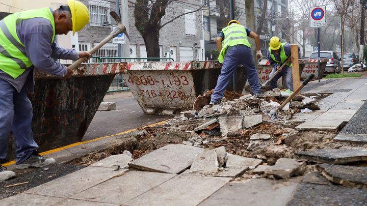 Avanzan las obras para renovar el Centro Comercial La Lucila