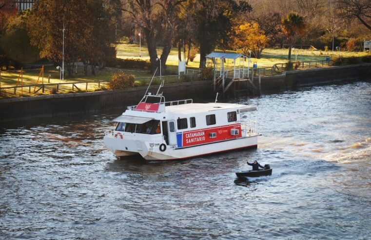 Así funcionará el Catamarán Sanitario de Tigre durante la segunda quincena de agosto