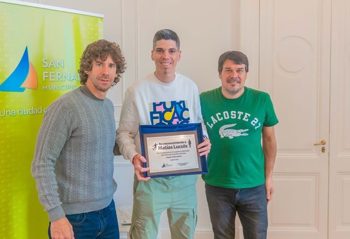 Andreotti reconoció al DT de futsal Matías Lucuix, sanfernandino subcampeón mundial